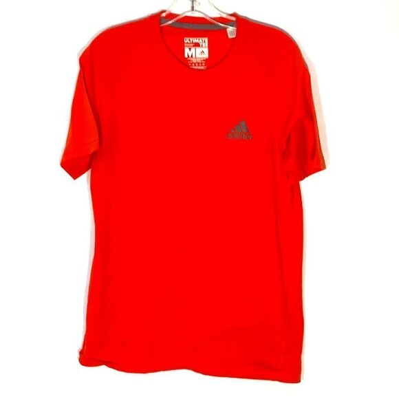 Adidas Orange Ultimate Tee Climalite Shirt - Picture 1 of 8